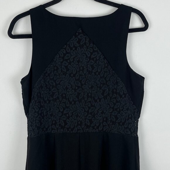 Joseph Ribkoff Pencil Maxi Dress Size 12 Black Sleeveless Round Neck Lined - Picture 6 of 9